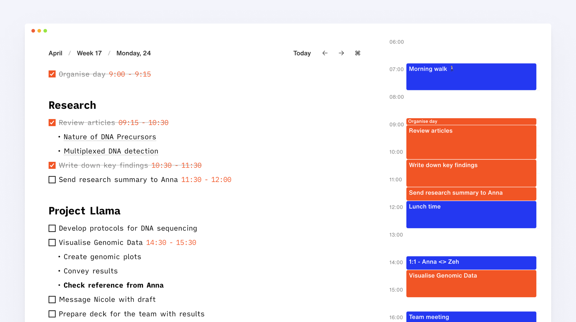 Timblocking interface