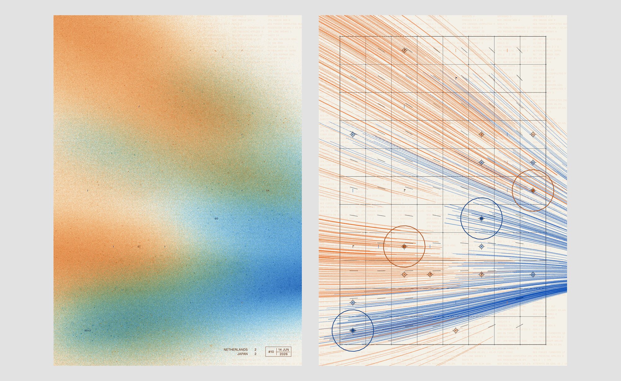 A set of GenCup 2026 posters side by side, each match leaving a different visual fingerprint